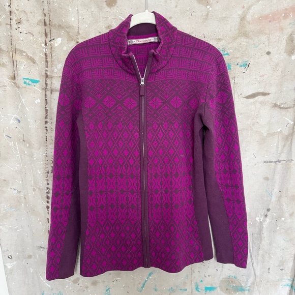 Obermeyer Full Zip Sweater Jacket - Picture 1 of 6
